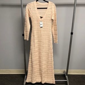 AFRM Cedro Crochet Midi Dress size S